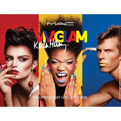 M·A·C魅可为致敬涂鸦艺术家KEITH  HARING推出三款限量唇膏  庆祝VIVA GLAM 100%捐赠公益项目27 周年