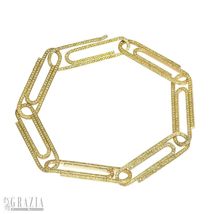 回形针 手链 18K黄金 白底.jpg