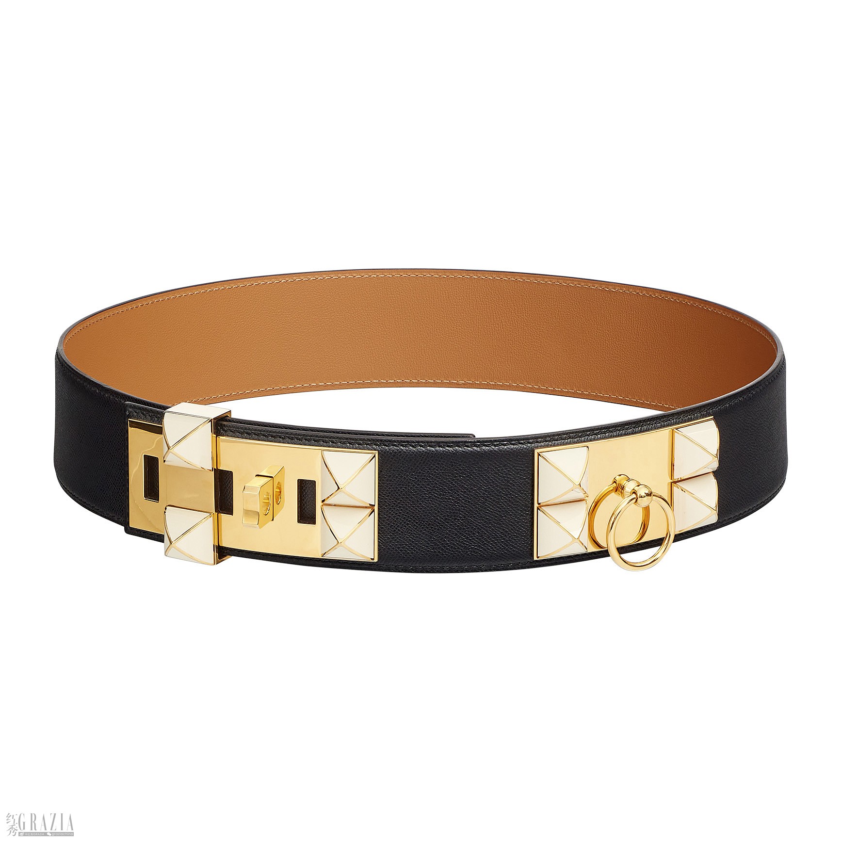 jujvu20230612150312.jpg Belt in Madame calfskin and lacquered metal AW23 Objets Hermes © Studio des Fleurs (43).jpg