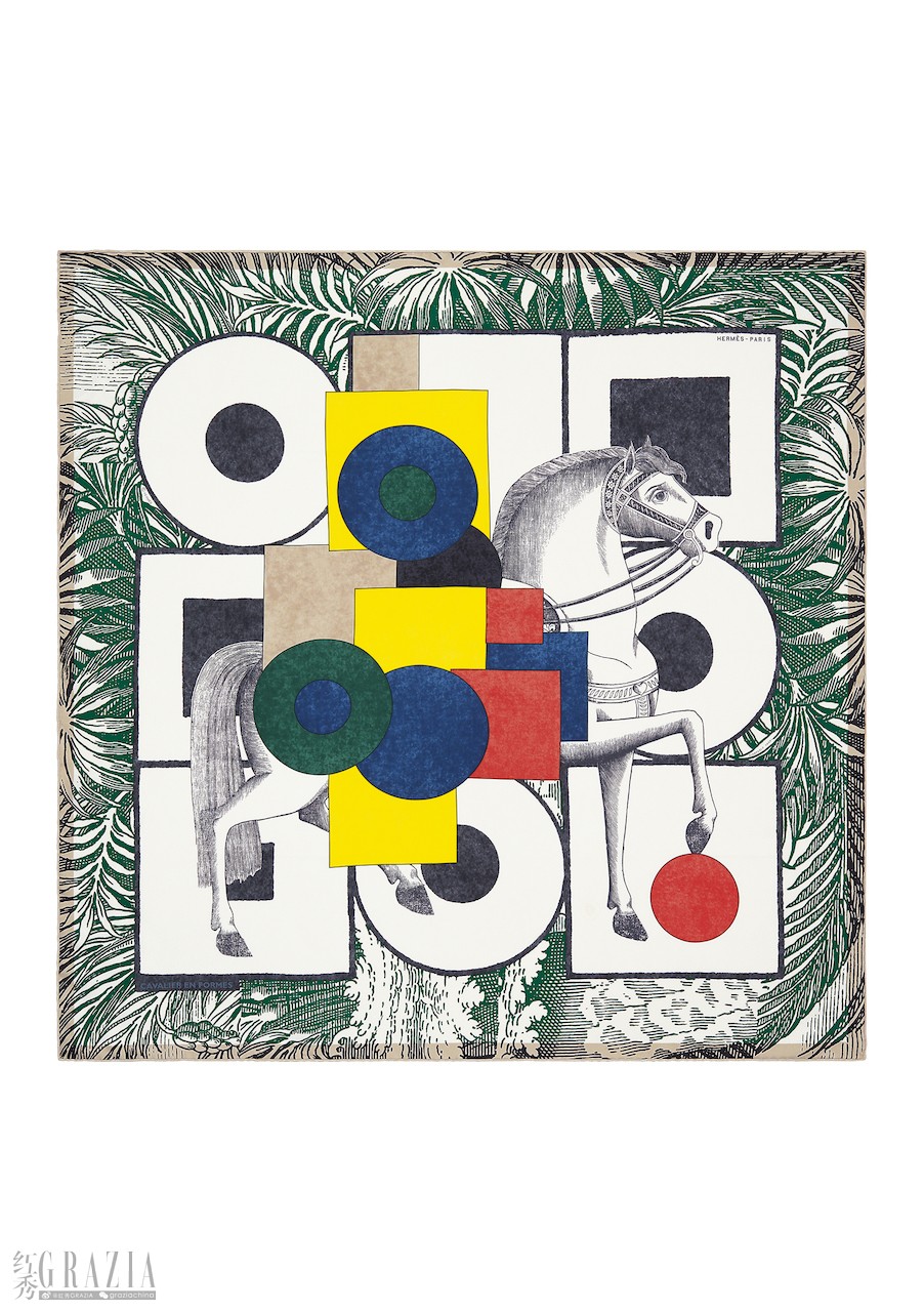 qzapr20230612150515.jpg Cavalier en formes scarf 90 cm in silk twill AW23 Objets Hermes © Studio des Fleurs.jpg